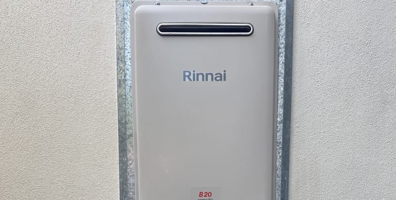 Rinnai tankless hot water system