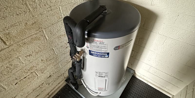 An electric hot water system tank